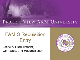 Exempt Documents - Prairie View A&M University