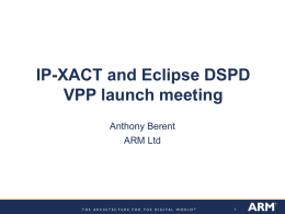 IP-XACT and Eclipse DSPD