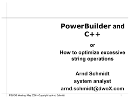 PowerBuilder and C++