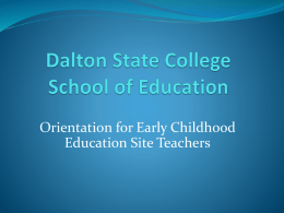 Dalton State College School of Education