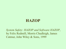 HAZOP - University of Colorado Boulder