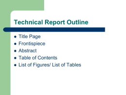 Technical Reports - ECE ANNOUNCEMENTS | Department of