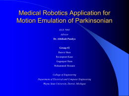 Parkinson-Final - Electrical and Computer Engineering