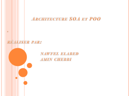 Architecture SOA et POO