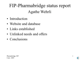 Pharmabrige - Home - FIP - International Pharmaceutical