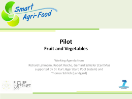 Smart Food and Agribusiness: Future Internet for Safe and