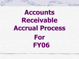 Accrual Manual For Accounts Receivable FY02