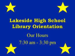 Lakeside High School Media Center