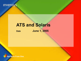ATS and Solaris Upgrades