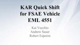 FSAE Paddle Shift System EML 4551