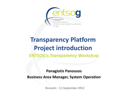 Concept of Transparency Platform