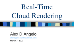 Cloud Rendering