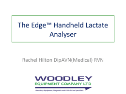 The Edge™ Handheld Lactate Analyser