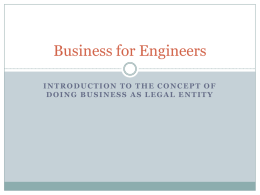 Business management - BACHELOR of ENGINEERING (HONS) …