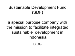 Indonesia Sustainable Development Fund