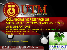 PowerPoint Templates - Faculty of Chemical Engineering, UTM