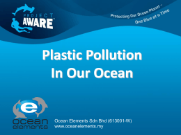 Pencemaran Plastik - Ocean Elements Dive Centre