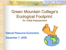 What is an Ecological Footprint?