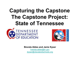 The Capstone Project: State of Tennessee