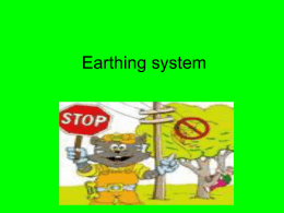 Earthing system - SAFETY ENGINEERING