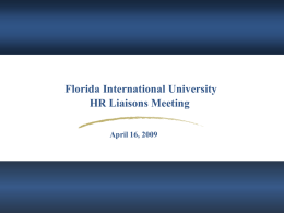 Reports to” Project - Florida International University