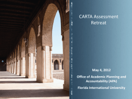 CARTA Assessment Retreat