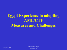 AML/CTF Measures and Challenges in Egypt