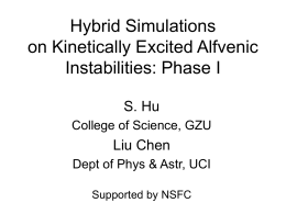 Hybrid Simulations - Zhejiang University