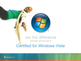 Vista Certification - Velkommen hos Captator