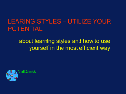 Learning styles