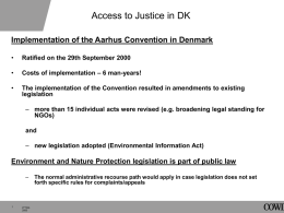 Access to Justice in DK