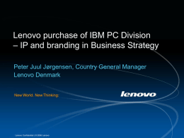 Lenovo Corporate Template - IP