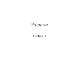 Exercise - University Carlo Cattaneo