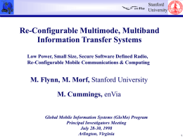 Re-Configurable Multimode, Multiband Information Transfer