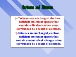 Carbenes and Nitrenes