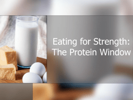 Eating for Strength: The Protein Window