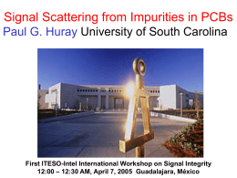 Scattering Theory for inclusions in FR4 and surfaces Nov