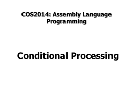CS3280: Assembly Language Programming