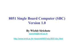 8051 Single Board Computer Version 1.0