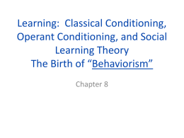 Learning, Memory, & Thinking