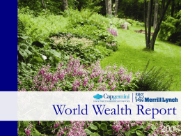 WORLD WEALTH REPORT 2005 - Il Sole 24 Ore: notizie di