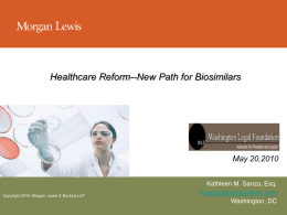 Morgan Lewis Life Sciences Practice and Growth Strategy