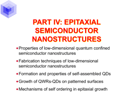 Low-dimensional quantum confined semiconductor nanostructures