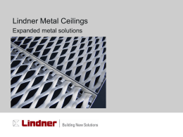 Lindner Metal Ceilings Expanded metal solution