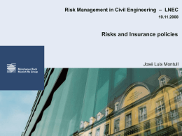 Risk and Insurance policies