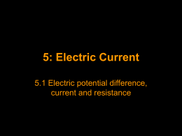 5: Electric Current