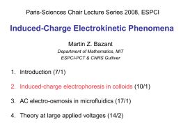 PowerPoint Presentation - Electrokinetics & Granular Flow