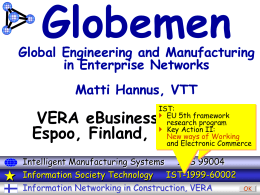 Globemen - Construction IT research at VTT