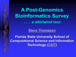 BioInfo Survey - Florida State University