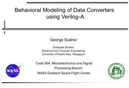 Behavioral Modeling of ADC using Verilog-A